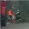 Под Железногорском в машине сгорел водитель