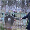 В Енисейске вандал украл полсотни табличек с заброшенных могил (видео)