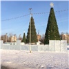 Красноярский сквер Космонавтов готовят к Новому году