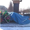 Малый бизнес Красноярска «похоронили» в сквере Космонавтов