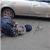 Автоледи не заметила мопедиста на улице Высотной и сбила его