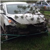 «Доволен собой»: в Красноярске пьяный без прав разбил две машины, снес забор и знак