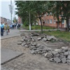 В «сердце» Красраба на месте снесенных павильонов обустраивают зоны для пешеходов