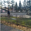 В Красноярске восстанавливают «зебру» от Театральной площади к набережной. Её убрали три года назад