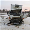 В Красноярском крае школьный автобус столкнулся с грузовиком. Один человек погиб (видео)