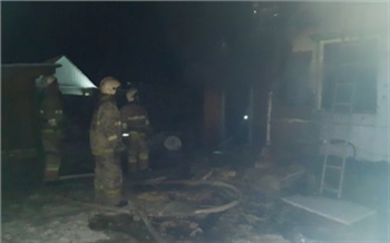 В Хакасии в пожаре погиб мужчина и двое маленьких детей