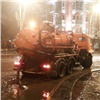 В Красноярске из-за зимнего дождя затопило дороги (видео)