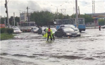 Ливень с градом затопил Ачинск. 7 июля синоптики снова обещают дожди