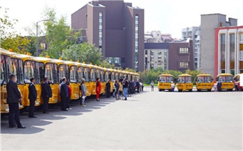 Районы Красноярского края получили новые школьные автобусы