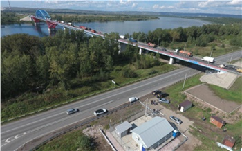 На «Путинском мосту» под Красноярском установили 44 камеры. За безопасностью будут следить даже ночью
