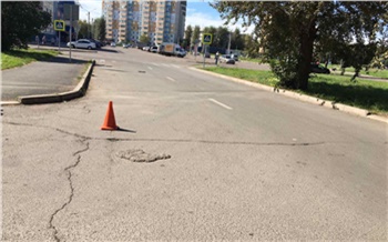 В Красноярске ищут рыжебородого водителя, который сбил школьника на велосипеде и уехал