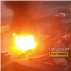 В Ленинском районе сгорел стоявший на прогреве кроссовер Mitsubishi (видео)