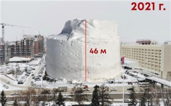 «Пятнадцатиэтажку можно было построить»: в Красноярске подсчитали количество убранного снега