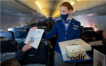 «Проверить знания»: пассажиры авиакомпании NordStar во время полета написали ЕГЭ по русскому языку