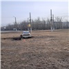 В Красноярске Toyota вылетела через бордюр на Мичуринское кольцо
