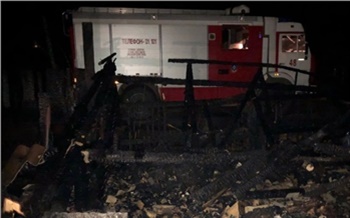 В Лесосибирске при пожаре в дачном доме погибли два человека