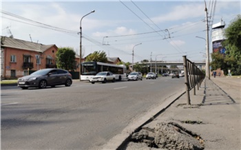 В Красноярске заменят асфальт на Маерчака и сделают разделительную полосу посреди проезжей части
