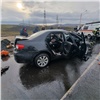 В Норильске «Тойоту» искорежило после столкновения с грузовиком: водитель погиб (видео)