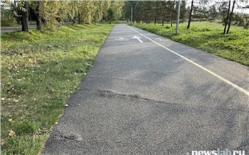 «Не обеспечит необходимой гладкости»: на Татышеве не планируют проводить ямочный ремонт асфальтированных велодорожек