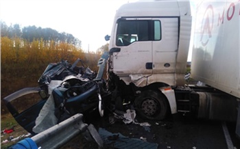 В Красноярском крае водитель минивэна выехал на «встречку» и устроил ДТП с грузовиком: погибли двое