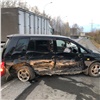 Под Ачинском злостный нарушитель ПДД на BMW устроил ДТП с пострадавшими