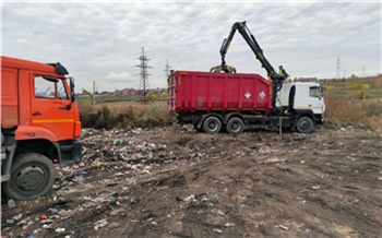 С незаконных свалок в Центральном районе Красноярска вывезли 100 КамАЗов мусора
