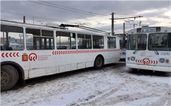 В Красноярске выросло количество ДТП с участием троллейбусов и трамваев. Названы причины