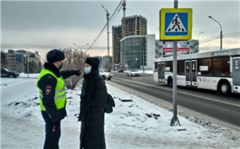 ГИБДД Красноярска вывела дополнительные силы на борьбу с аварийностью на пешеходных переходах