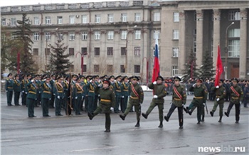 Сегодня в центре Красноярска перекроют движение для репетиции шествия в честь Дня Победы