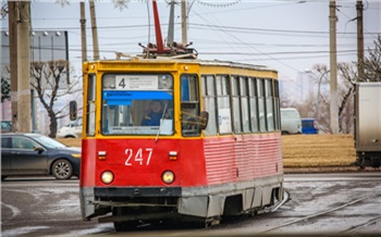 В Красноярске на два дня изменят схему движения трамваев