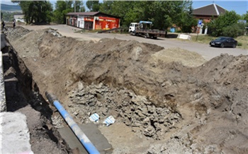 Проект выполнен на 90 %: в Минусинске завершается строительство водопровода