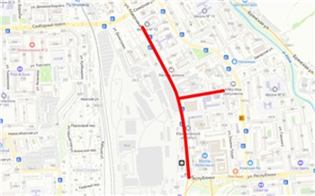 В Красноярске до конца лета закрывается автомобильное движение по улице Маерчака и меняются схемы движения автобусов