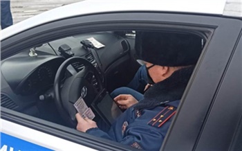 В Назарово нетрезвая автоледи на ВАЗе попыталась сбежать от полиции