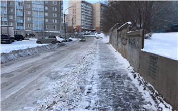 Красноярские полицейские увидели в соцсетях жалобу жителей Солнечного на скользкую улицу и заставили дорожников почистить ее