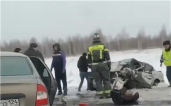 На трассе под Уяром в Красноярском крае произошло смертельное ДТП