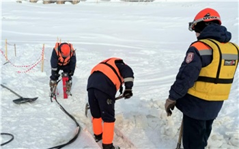 На Красноярском водохранилище вырезали 50-метровую траншею для защиты от машин