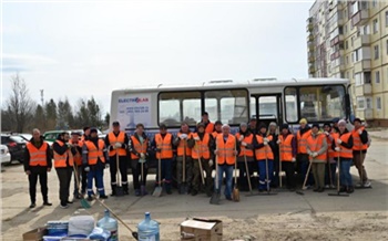 Коллектив Богучанской ГЭС провел субботник в Кодинске