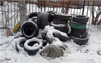 Администрация Ленинского района собрала за месяц более 8 КамАЗов автопокрышек