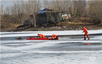 «Ползите туда, откуда пришли»: спасатели рассказали, как вести себя на тонком льду