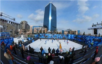 В Красноярске стартовал финальный этап Кубка России по волейболу на снегу