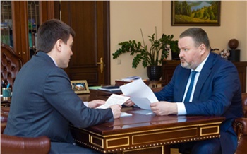 Губернатор Красноярского края встретился с министром труда и соцзащиты России