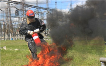 Сотрудники Назаровской ГРЭС соревновались в противопожарном мастерстве
