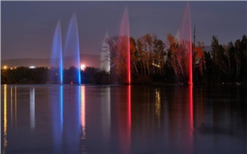 В Красноярске закроется речной фонтан на острове Посадном