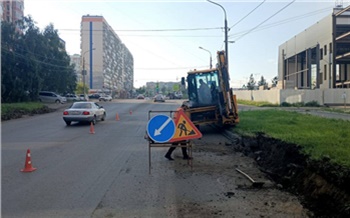 В красноярском Солнечном начали ремонтировать еще две улицы