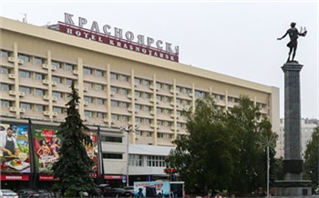 В гостинице «Красноярск» тушат условный пожар