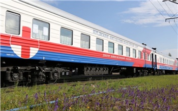 «Поезд здоровья» КрасЖД отправился в «отпуск» на ежегодную диагностику и ремонт