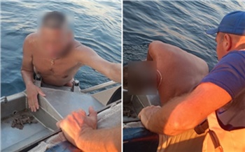 В Красноярском крае мужчина пытался переплыть Красноярское море и чуть не утонул