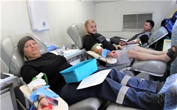 Красноярские цементники сдали больше двух десятков литров донорской крови