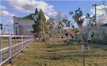 Железнодорожники заложили новый сквер на станции Чернореченская в Красноярском крае