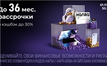 В Черную пятницу с Халвой можно получить кэшбэк до 30 %, рассрочку до 36 мес. и поучаствовать в розыгрыше 3 млн рублей